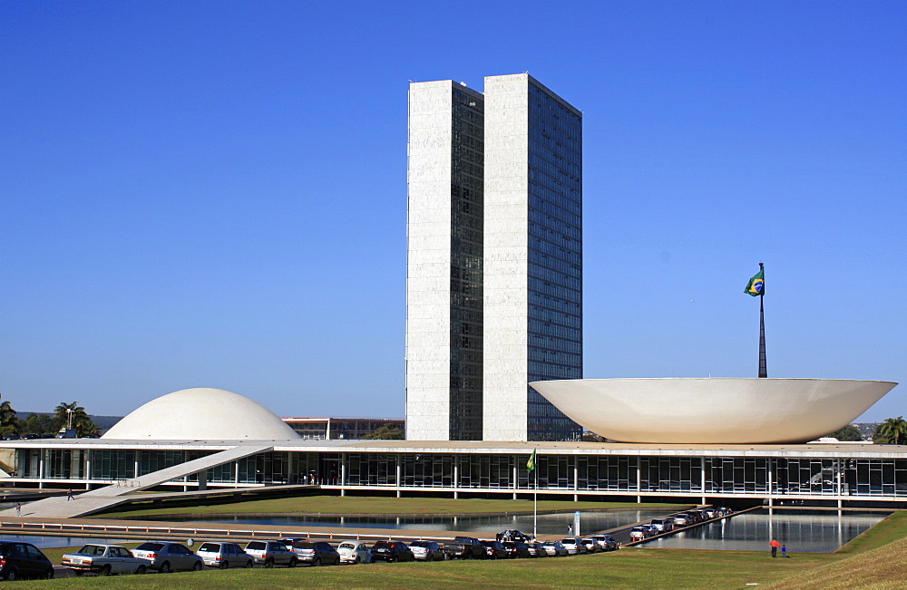 National Congress, architect Oscar Niemeyer, Brasilia, Brazil, South America