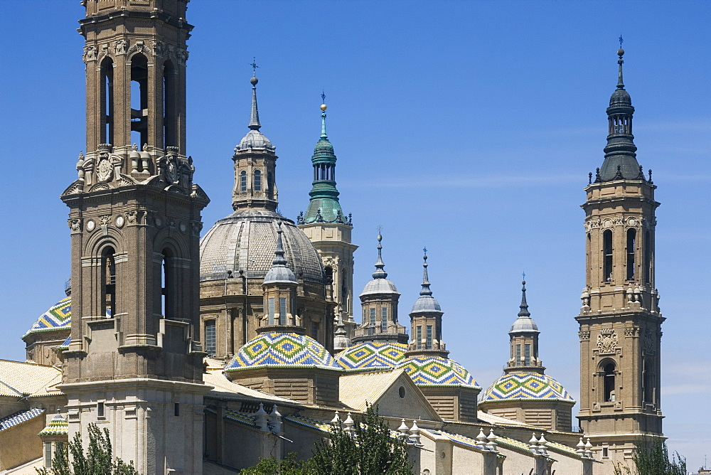 Basilica-Cathedral of Our Lady of the Pillar, Zaragoza, Aragon, Spain, Europe