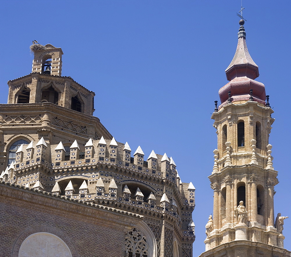 La Seo Cathedral, UNESCO World Heritage Site, Zaragoza, Aragon, Spain, Europe