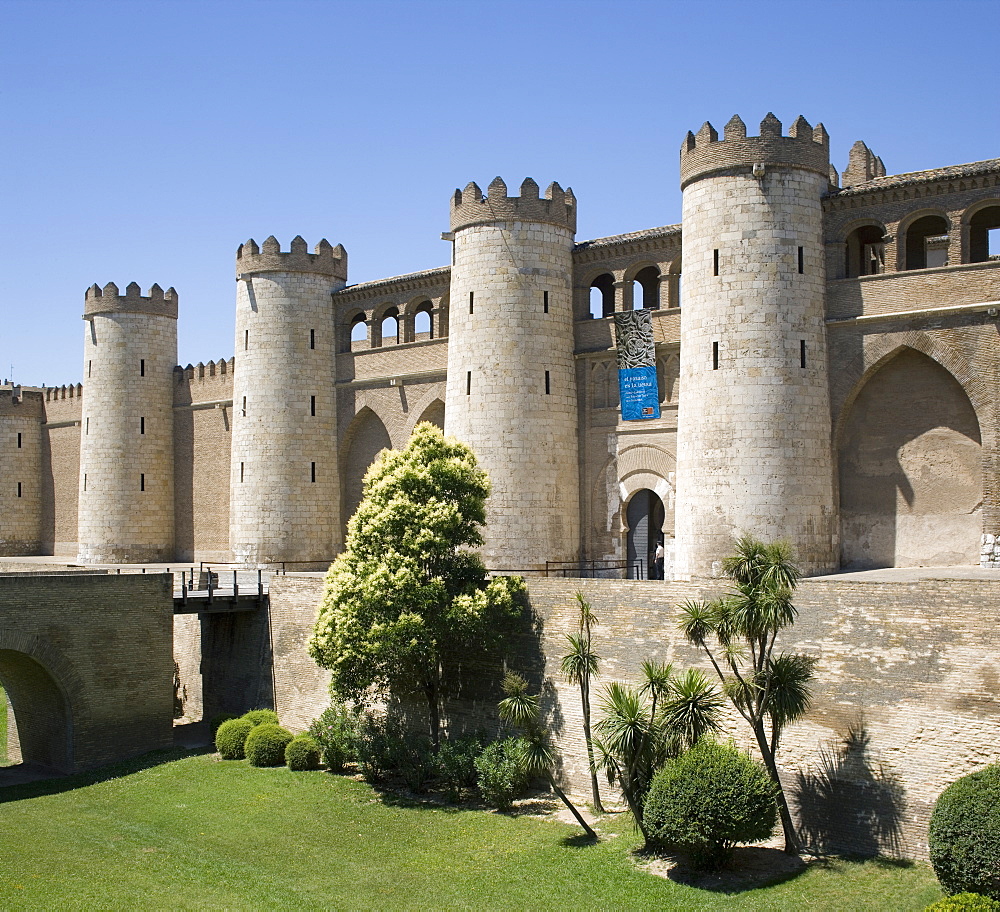 Aljaferia Palace, UNESCO World Heritage Site, Zaragoza, Aragon, Spain, Europe