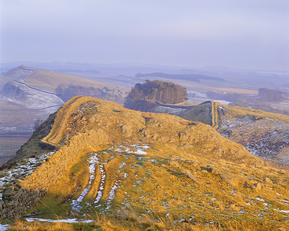 Hadrian's Wall, UNESCO World Heritage Site, Northumberland, England, United Kingdom, Europe