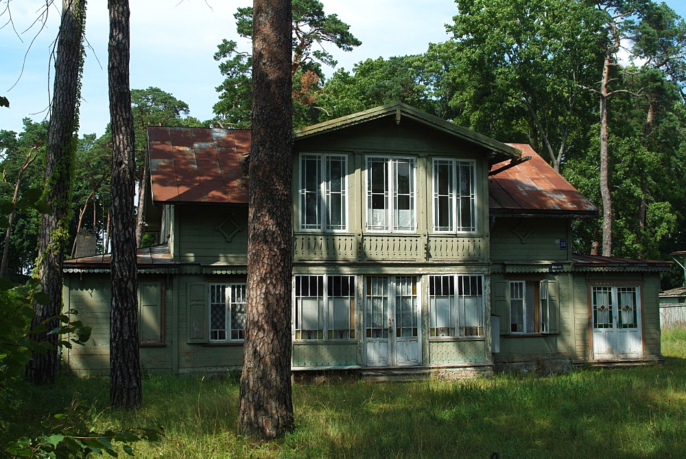 Summer home, Jurmala, Riga's seaside resort, Latvia, Baltic States, Europe