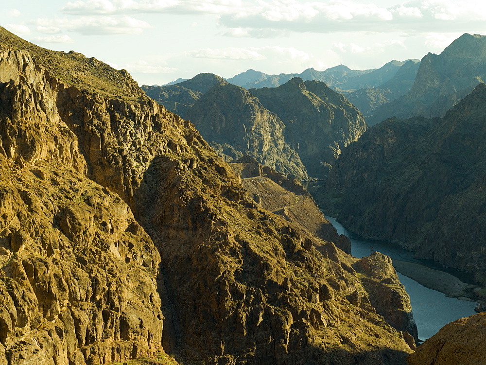 Grand Canyon and Colorado River from the Hoover Dam, Arizona, United States of America, North America