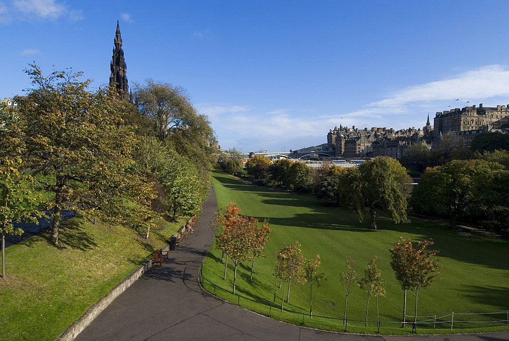 Princes Gardens, Edinburgh, Scotland, United Kingdom, Europe