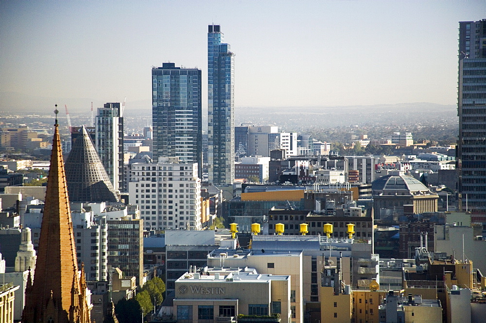 City skyline including Council House 2, Melbourne, Victoria, Australia, Pacific