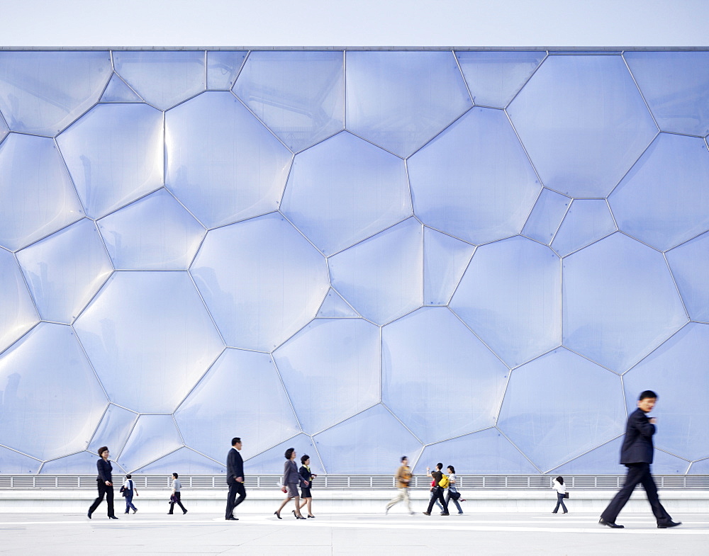 National Aquatics Center, The Water Cube, built for the 2008 Olympics, Beijing, China, Asia