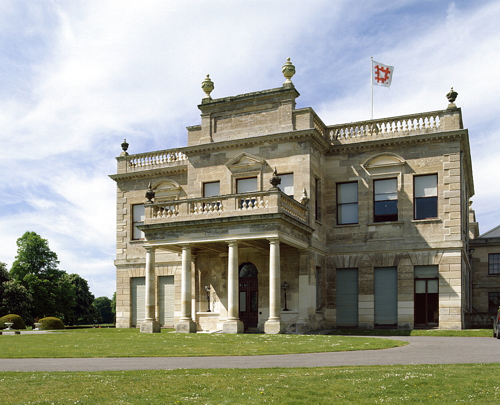 View of the east front built in the 1860s, Brodsworth Hall, Doncaster, South Yorkshire, Yorkshire, England, United Kingdom, Europe