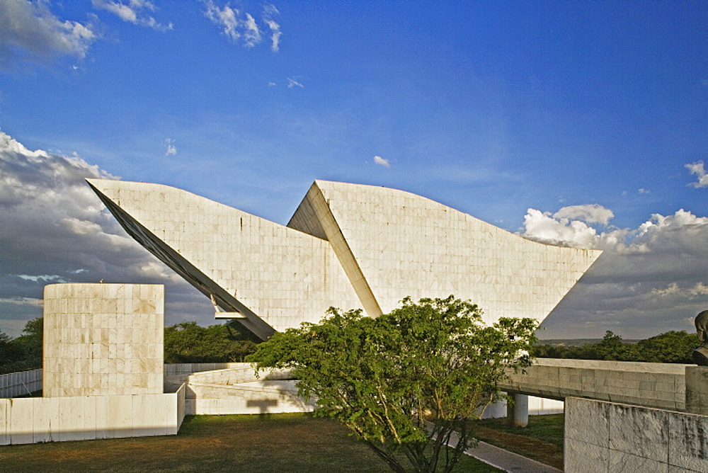 Panteaoda Liberdade e da Democracia, architect Oscar Niemeyer, Brasilia, UNESCO World Heritage Site, Brazil, South America