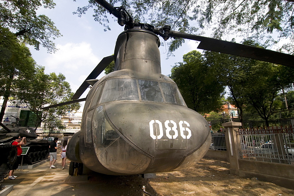 Giant helicopter at the War Remnants Museum, Ho Chi Minh City (Saigon), Vietnam, Indochina, Southeast Asia, Asia