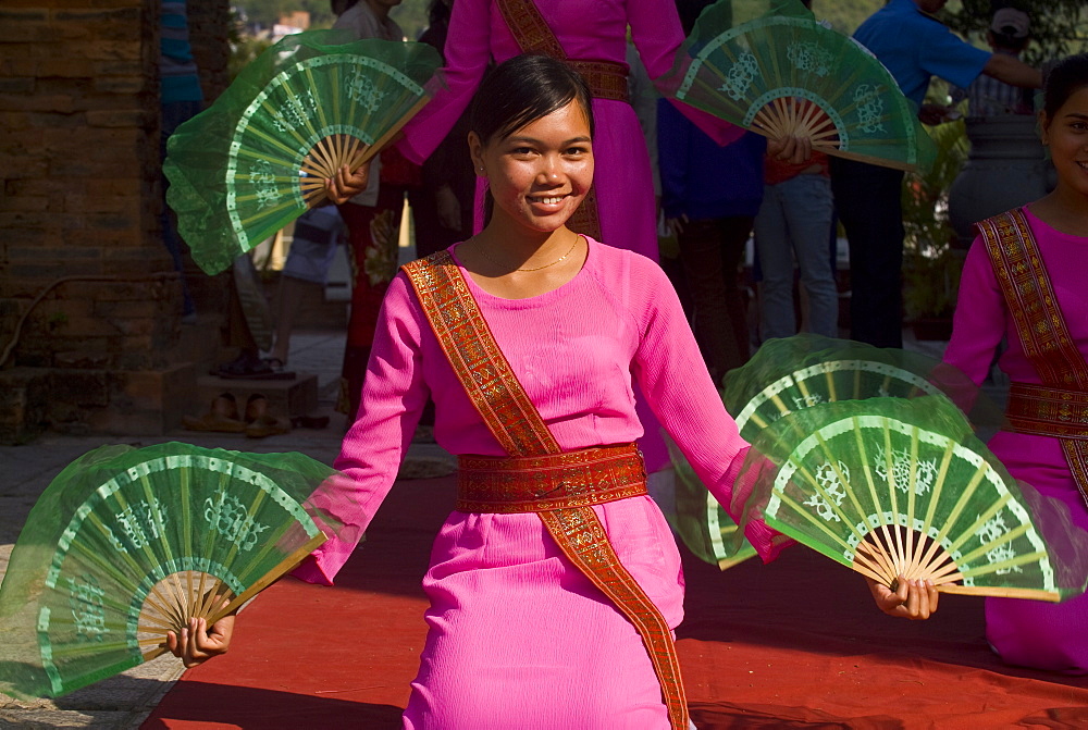 Woman at dance ceremony, Nha Trang, Vietnam, Indochina, Southeast Asia, Asia