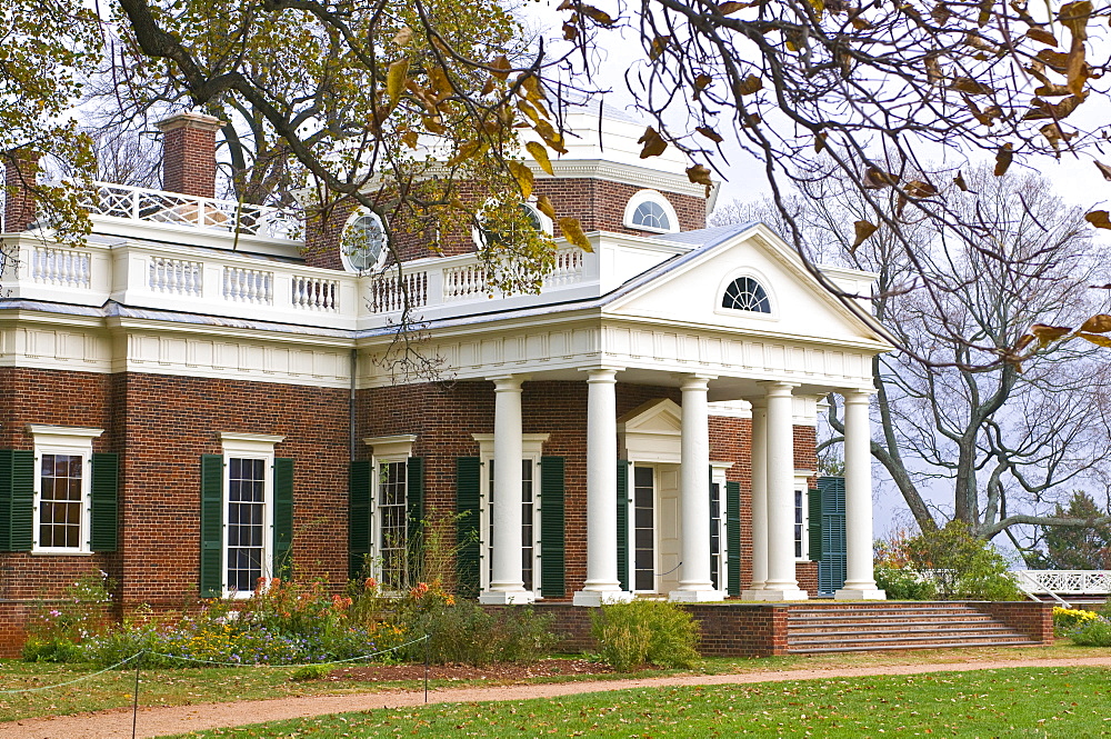 The estate of Thomas Jefferson, Monticello, Virginia, United States of America, North America