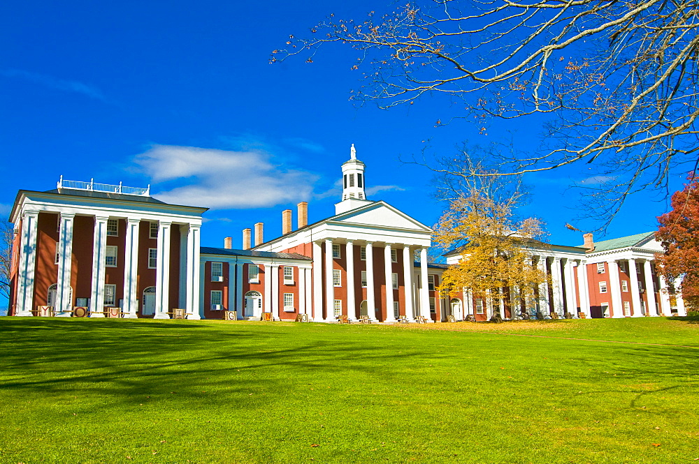 Colonial buildings, part of the Military College in Lexington, Virginia, United States of America, North America