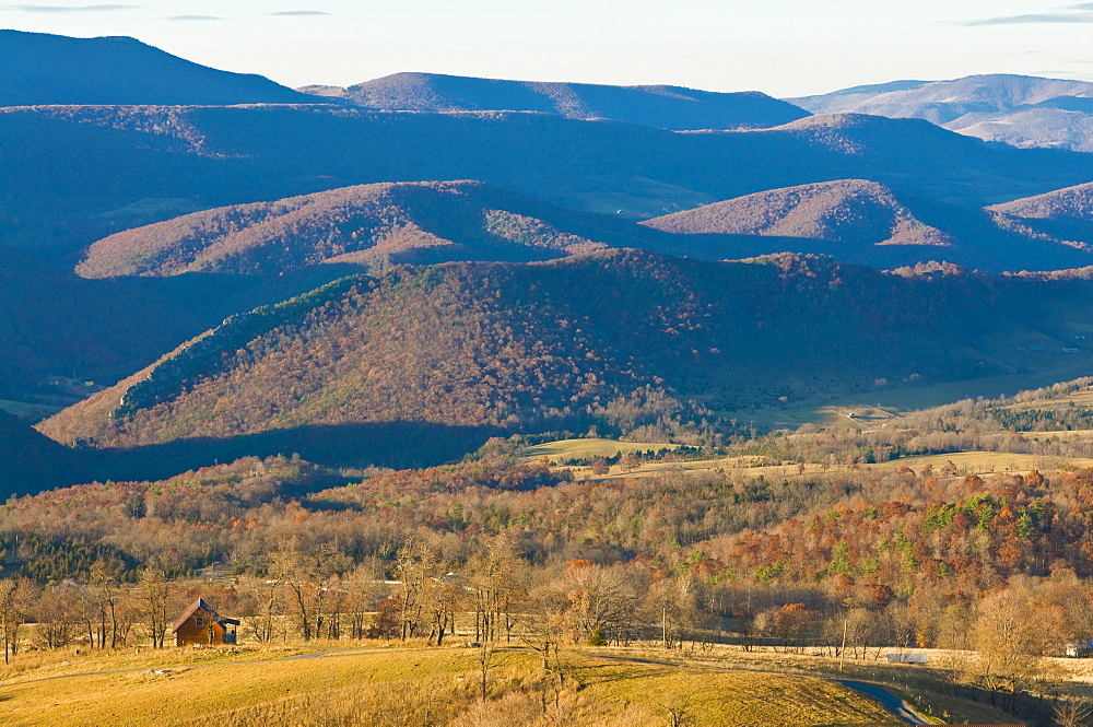 Beautiful foliage in the Indian summer, Allegheny Mountains, West Virginia, United States of America, North America