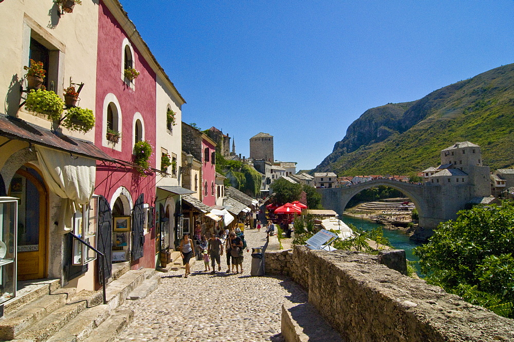 The old town of Mostar, UNESCO World Heritage Site, Bosnia-Herzegovina, Europe