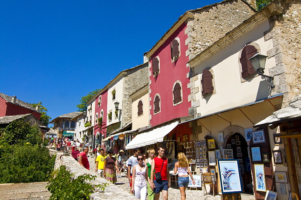 The old town of Mostar, UNESCO World Heritage Site, Bosnia-Herzegovina, Europe