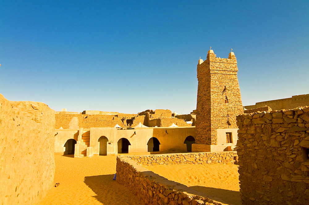 The Great Friday Mosque, UNESCO World Heritage Site, Chinguetti, medieval trading centre in northern Mauritania, Africa