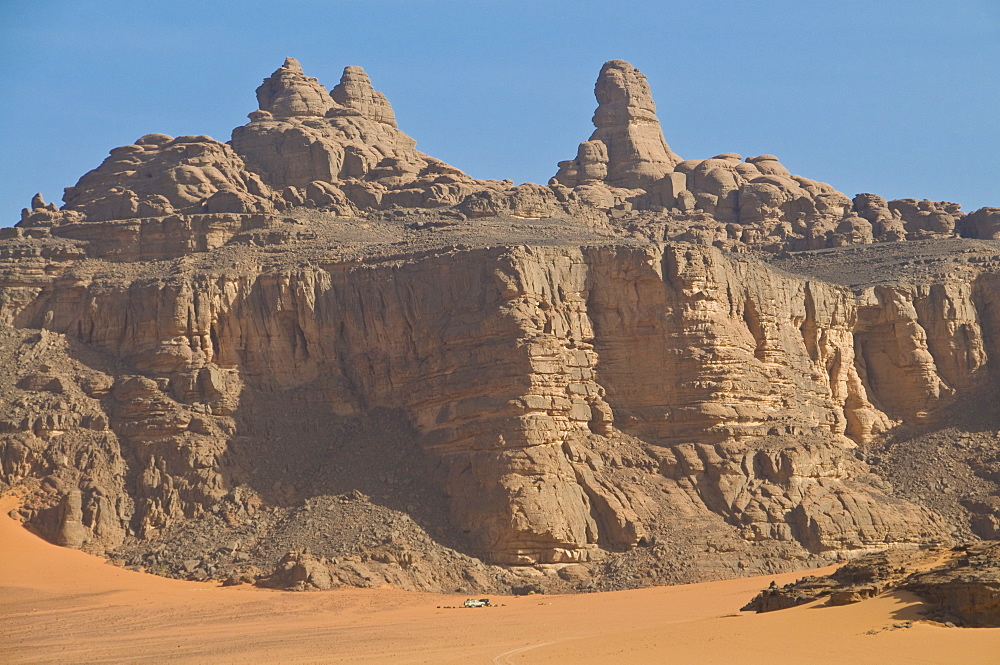 Great Rocky mountains view in the Tassili n'Ajjer, UNESCO World Heritage Site, Algeria, North Africa, Africa