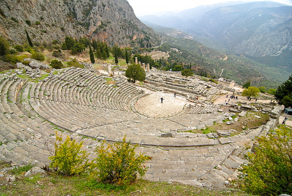 The ruins of ancient Delphi, UNESCO World Heritage Site, Greece, Europe