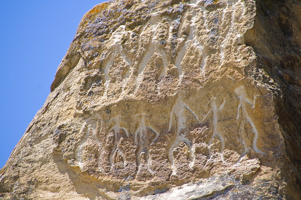 Petroglyphs, Qobustan, UNESCO World Heritage Site, Azerbaijan, Central Asia, Asia