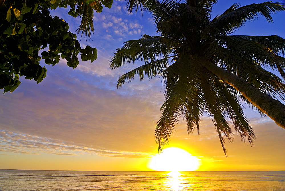 Idyllic sandy beach and clean water at Ile Sainte Marie, Madagascar, Indian Ocean, Africa