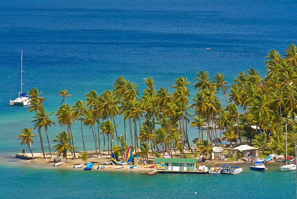 View of Marigot Bay, St. Lucia, Windward Islands, West Indies, Caribbean, Central America