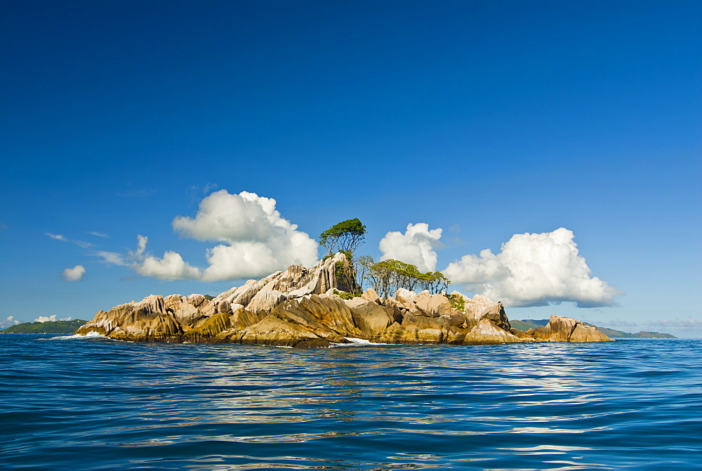 Little uninhabitated island near Ile aux Cocos, Seychelles, Indian Ocean, Africa