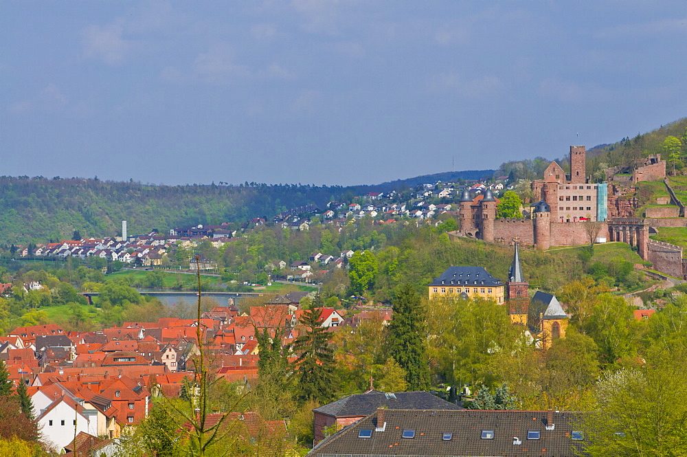 The historic town of Wertheim and its castle, Baden Wurttemberg, Germany, Europe