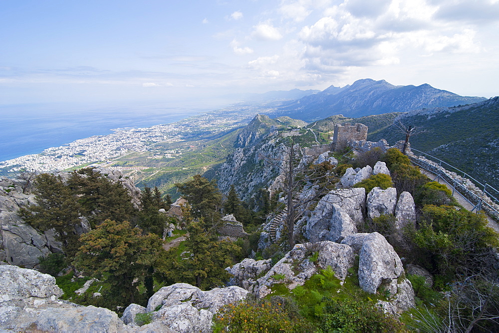 Crusader castle of St. Hilarion, turkish part of Cyprus, Europe