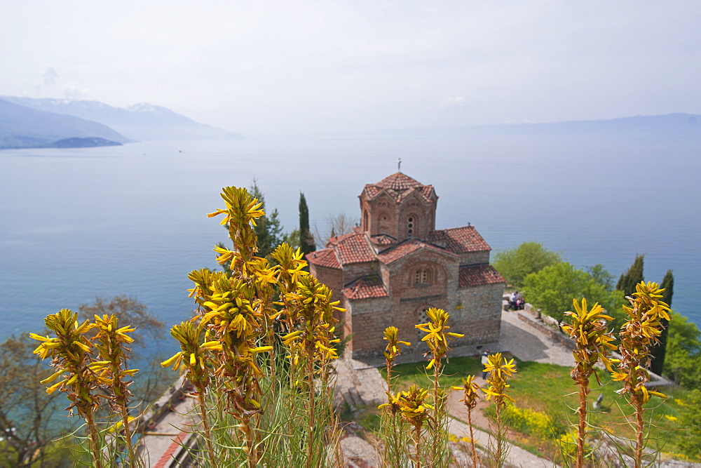 Kaneo Church at Ohrid at Lake Ohrid, UNESCO World Heritage Site, Macedonia, Europe