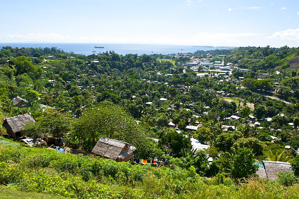 View over Honiara, capital of the Solomon Islands, Pacific