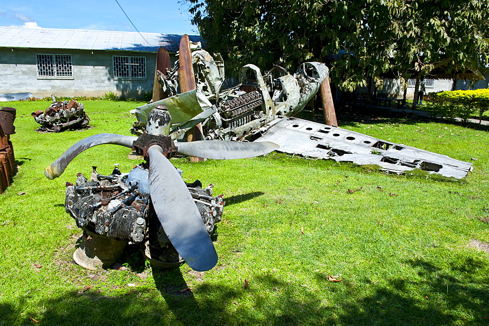 Second Wordl War relic at the Betikama SDA mission, Honiara, capital of the Solomon Islands, Pacific