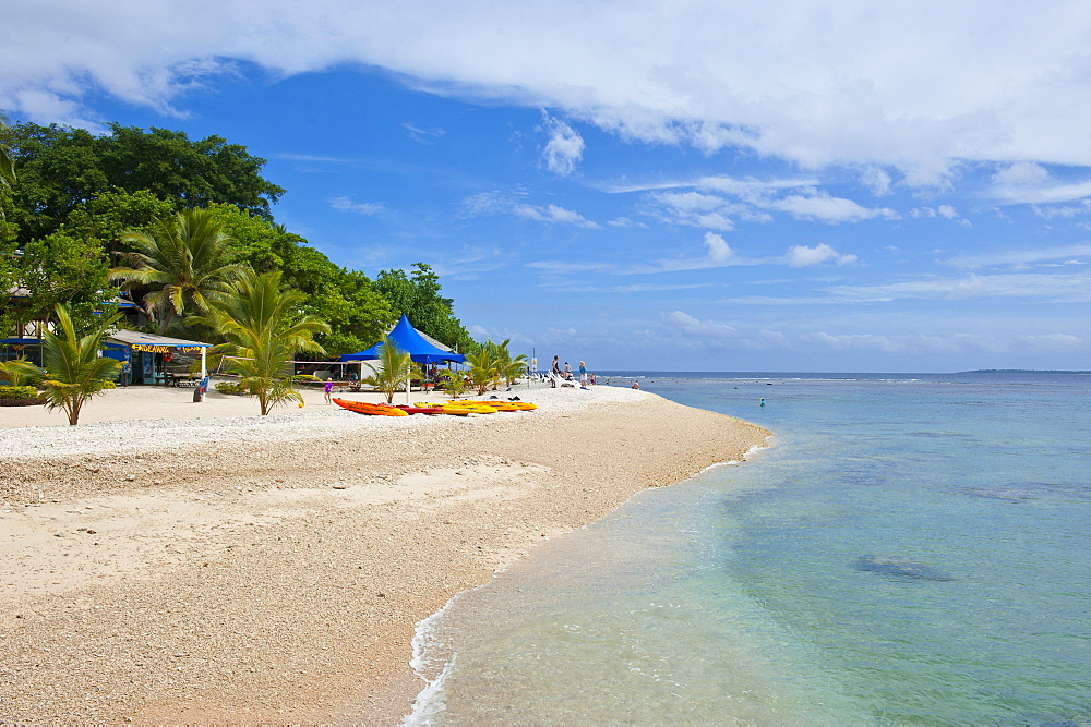 White sand beach at Hideaway island near Port Vila, Island of Efate, Vanuatu, South Pacific, Pacific