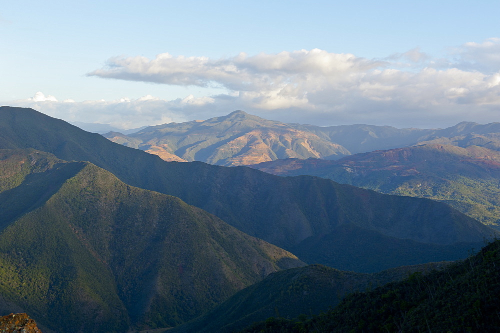 Overlook over the east coast of Grande Terre, New Caledonia, Melanesia, South Pacific, Pacific