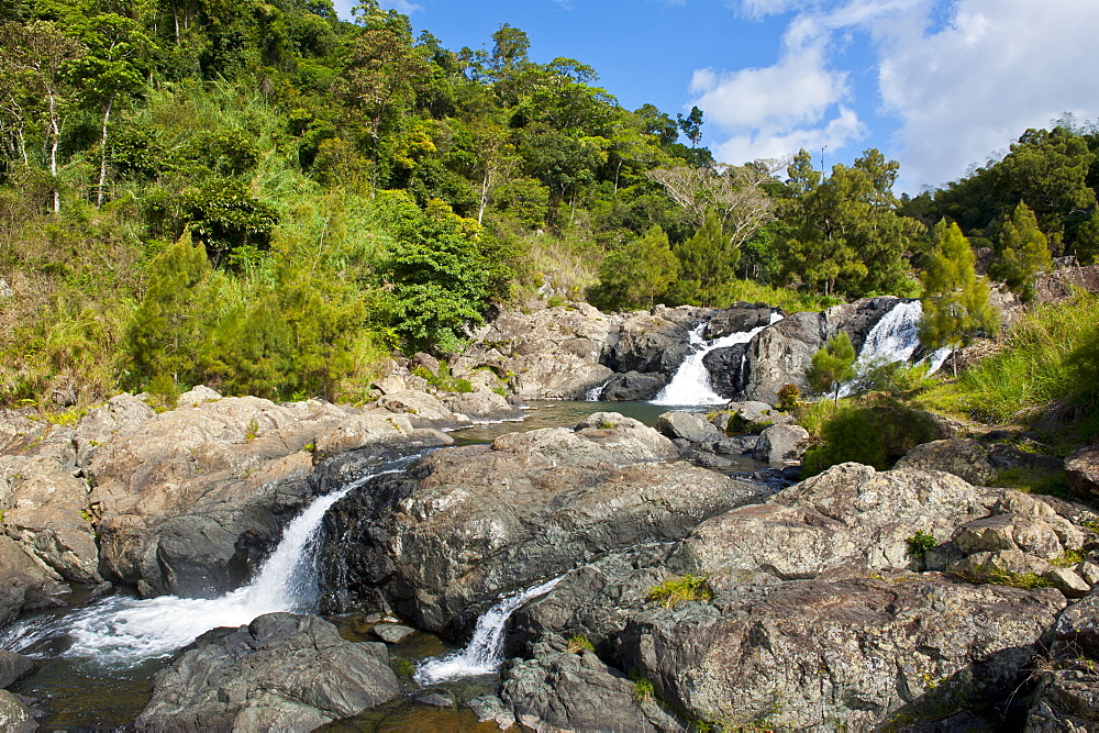 Waterfalls of Ciu on the east coast of Grande Terre, New Caledonia, Melanesia, South Pacific, Pacific