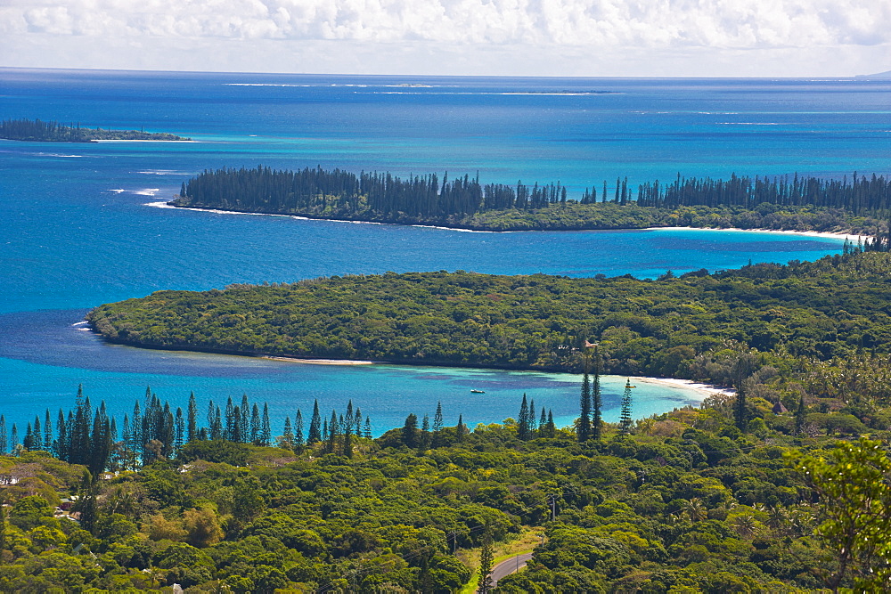 View over the Ile des Pins, New Caledonia, Melanesia, South Pacific, Pacific