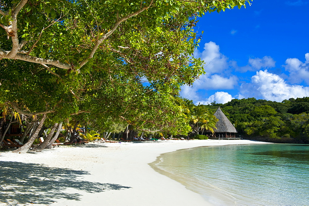 White sand beach, Bay de Kanumera, Ile des Pins, New Caledonia, Melanesia, South Pacific, Pacific