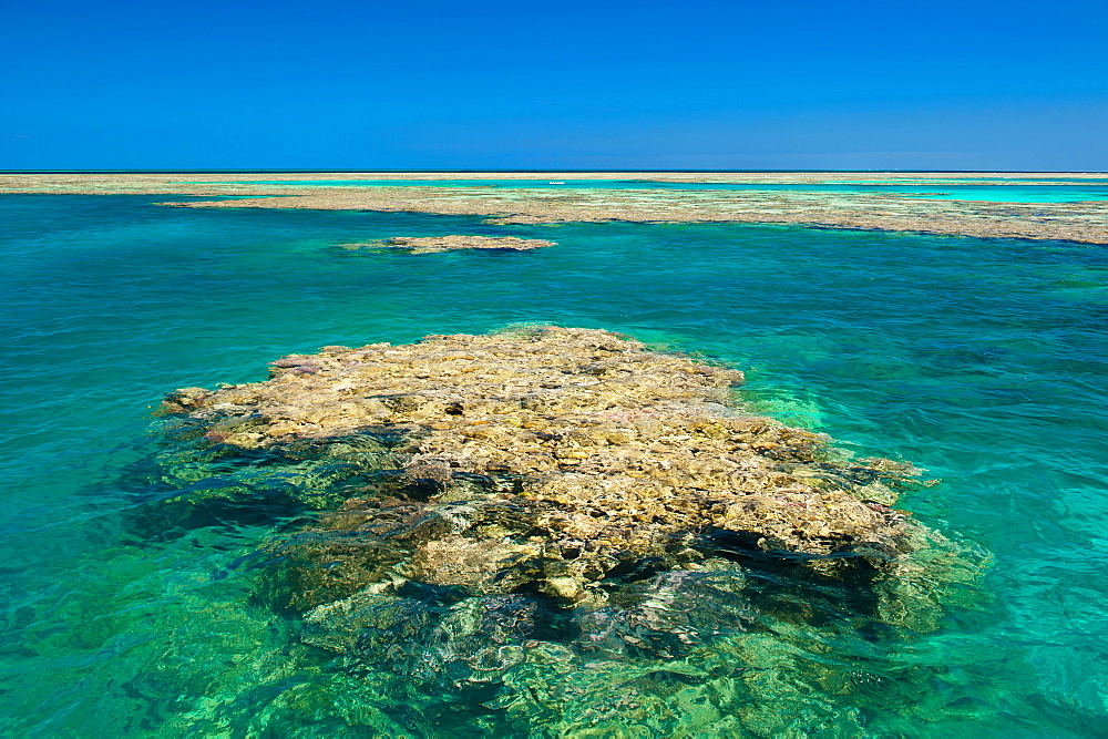 Aerial of the Great Barrier Reef. UNESCO World Heritage Site, Queensland, Australia, Pacific