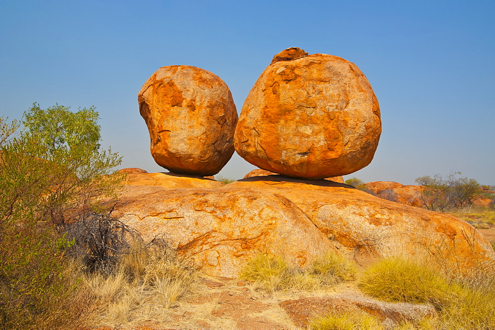 Granite boulders in the Devil's Marbles Conservation Reserve, Northern Territory, Australia, Pacific