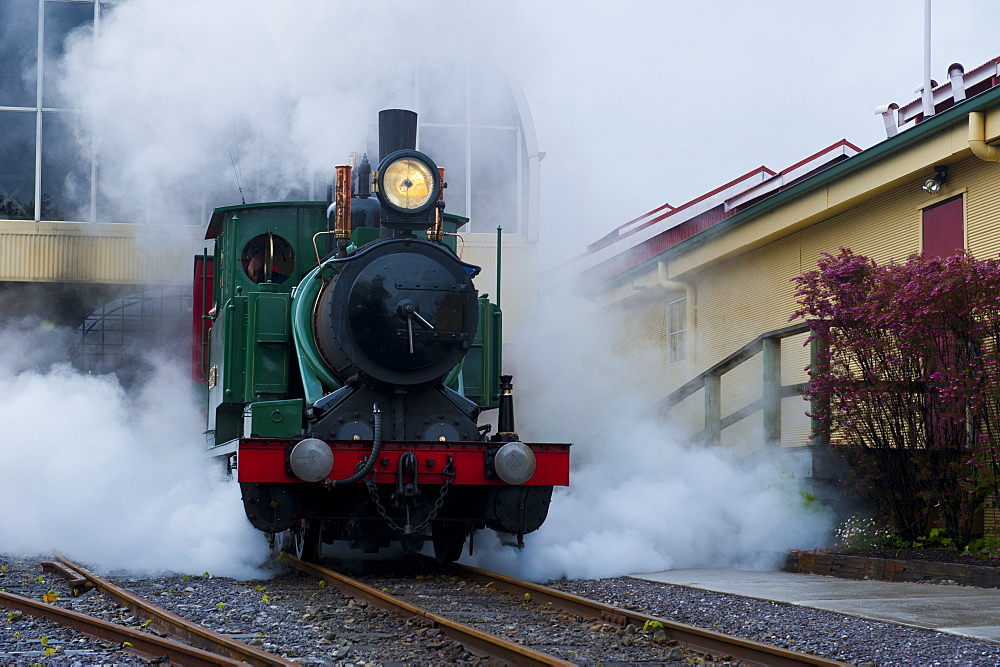 Old steam train, Queenstown, Tasmania, Australia, Pacific