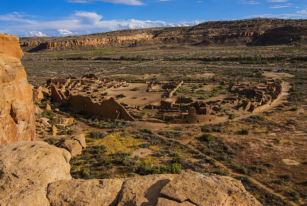 Chaco ruins in the Chaco Culture National Historic Park, UNESCO World Heritage Site, New Mexico, United States of America, North America 