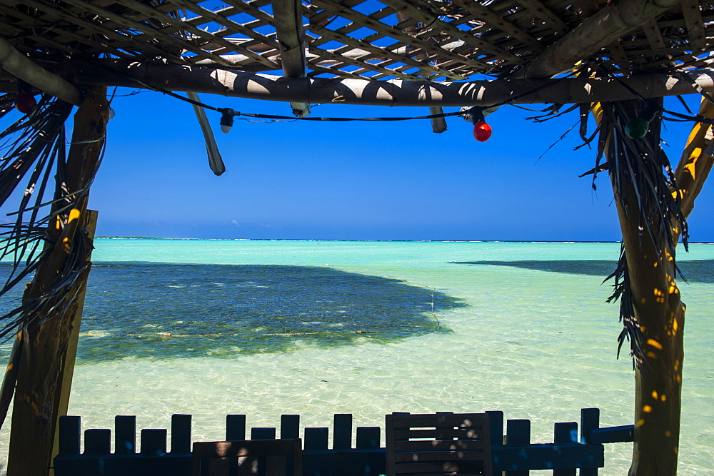 Turquoise water Lac Bay, Bonaire, ABC Islands, Netherlands Antilles, Caribbean, Central America