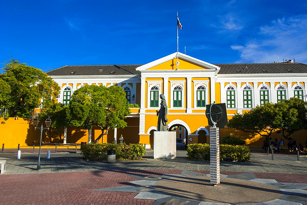 Fort Amsterdam in Willemstad, UNESCO World Heritage Site, Curacao, ABC Islands, Netherlands Antilles, Caribbean, Central America