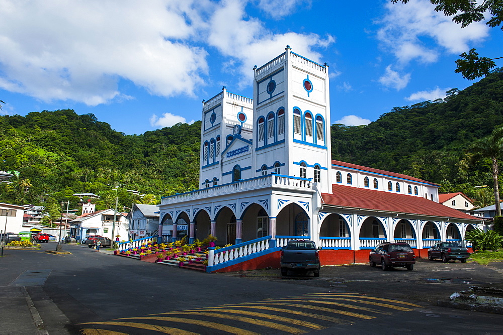 Cathedral in downton Pago Pago, Tutuila island, American Samoa, South Pacific, Pacific