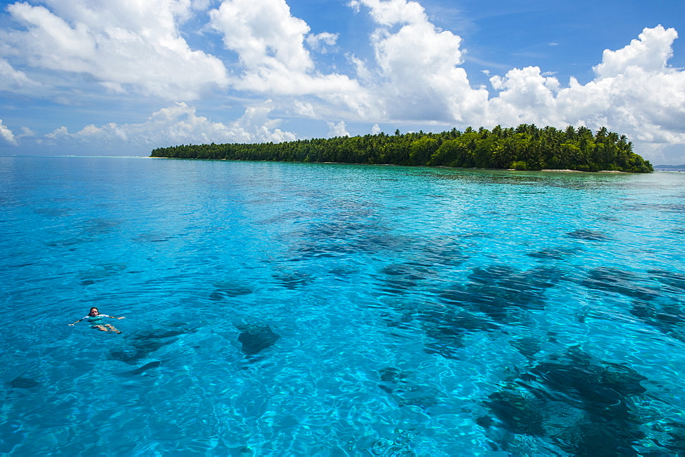 Little islet in the Ant Atoll, Pohnpei, Micronesia, Pacific