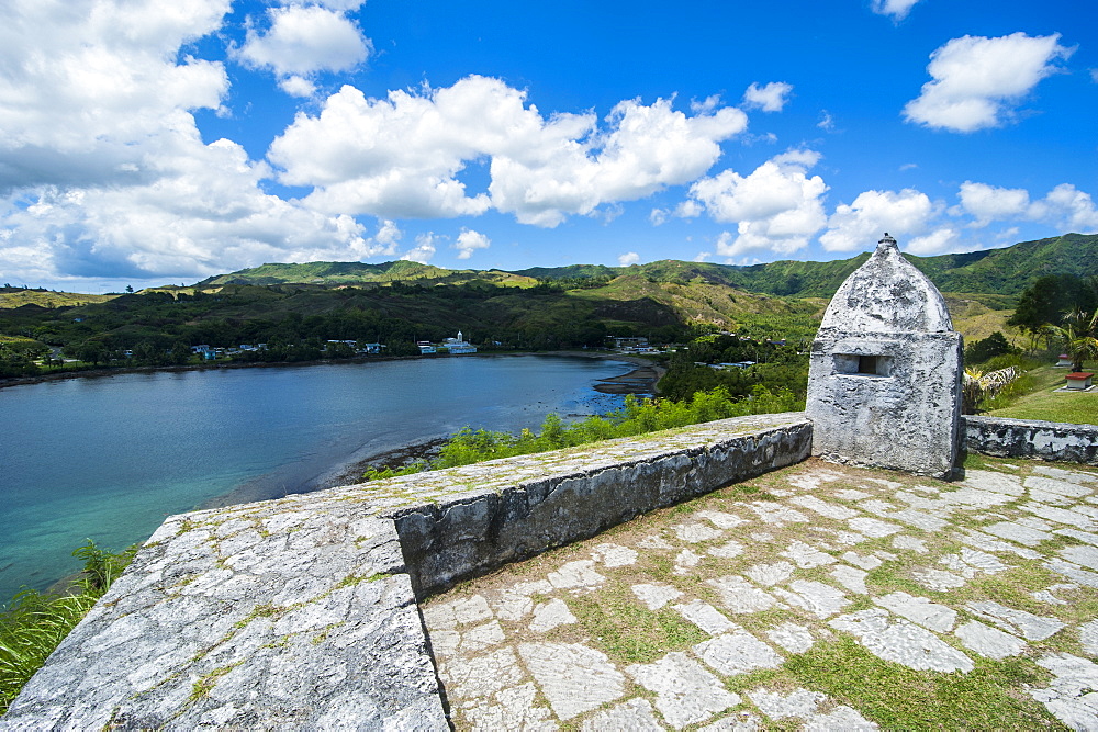 Fort Soledad looking over Umatac Bay, Guam, US Territory, Central Pacific, Pacific