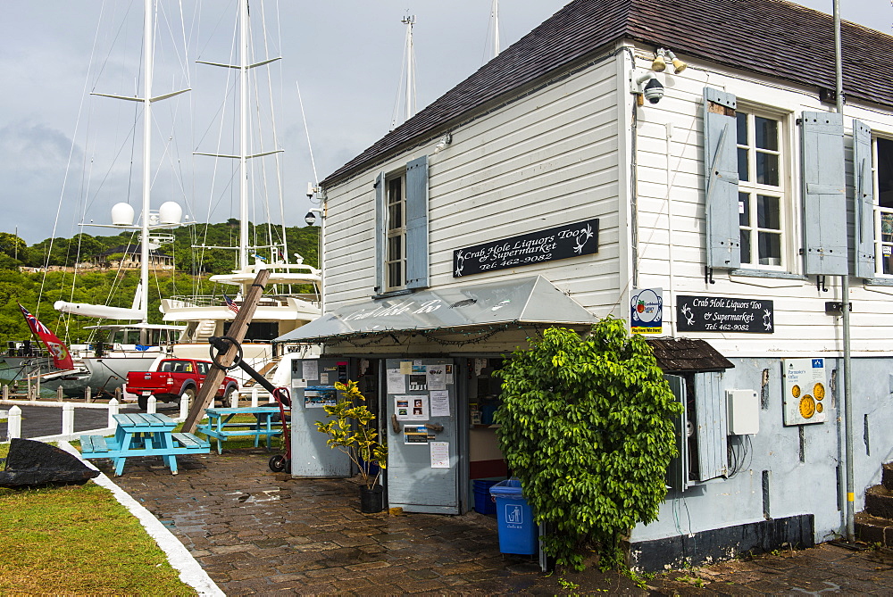 Traditional Nelson's Dockyard in the English Harbour, Antigua, Antigua and Barbuda, West Indies, Caribbean, Central America