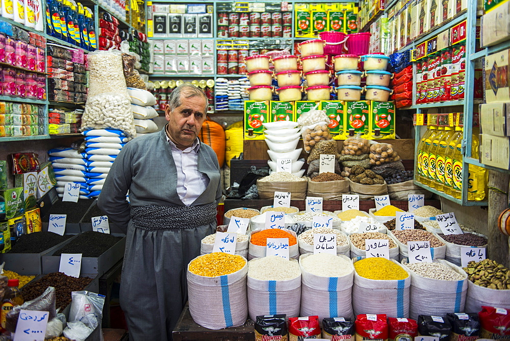 Spices in the Bazaar of Sulaymaniyah, Iraq Kurdistan, Iraq, Middle East