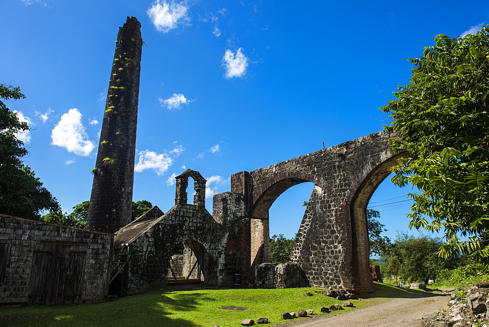 Ruins of an old mill, St. Kitt, St. Kitts and Nevis, Leeward Islands, West Indies, Caribbean, Central America 