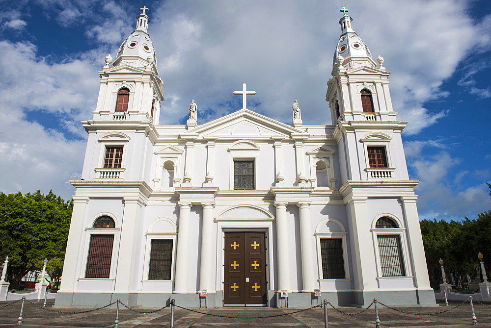 The cathedral of Ponce, Ponce, Puerto Rico, West Indies, Caribbean, Central America 