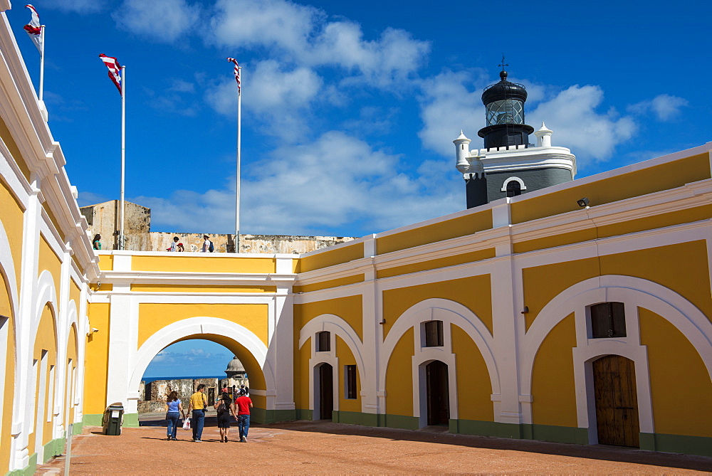 Castle San Felipe del Morro, UNESCO World Heritage Site, San Juan, Puerto Rico, West Indies, Caribbean, Central America 